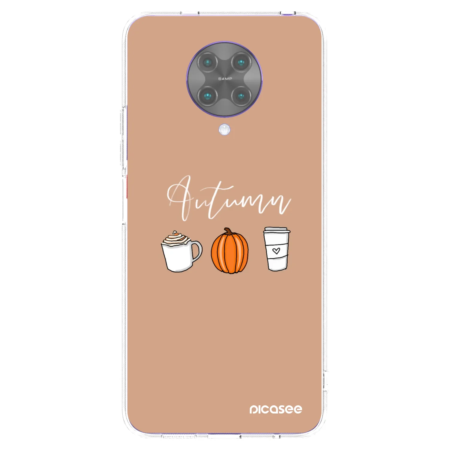 Picasee silikonska prozirna maskica za Xiaomi Poco F2 Pro - Autumn