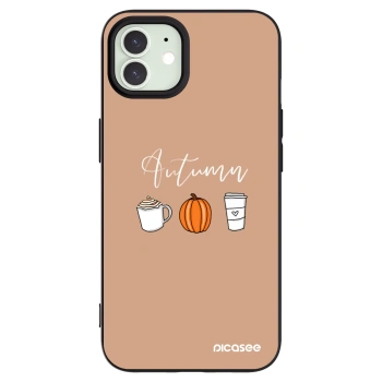 Picasee crna silikonska maskica za Apple iPhone 12 - Autumn