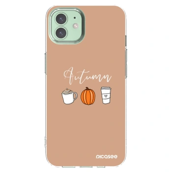 Picasee silikonska prozirna maskica za Apple iPhone 12 - Autumn