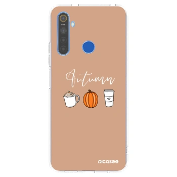 Picasee silikonska prozirna maskica za Realme 5 - Autumn