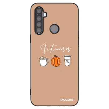 Picasee crna silikonska maskica za Realme 5 - Autumn