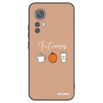 Picasee crna silikonska maskica za Xiaomi 12 - Autumn