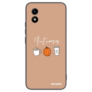 Picasee crna silikonska maskica za Vivo Y01 - Autumn