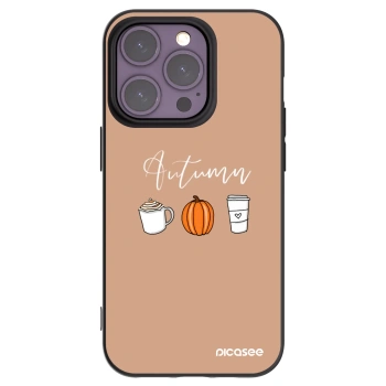 Picasee crna silikonska maskica za Apple iPhone 14 Pro - Autumn