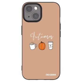 Picasee crna silikonska maskica za Apple iPhone 15 - Autumn