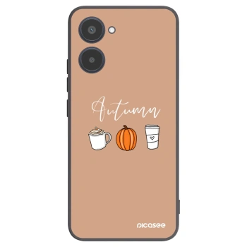 Picasee crna silikonska maskica za Realme 10 4G - Autumn