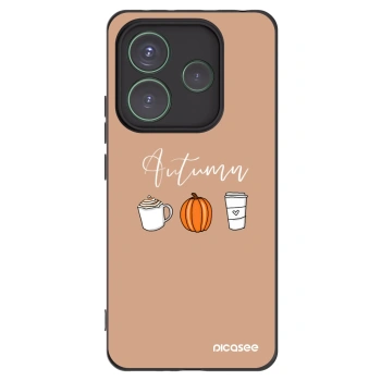 Picasee crna silikonska maskica za Xiaomi Redmi Note 14 5G - Autumn