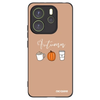 Picasee crna silikonska maskica za Xiaomi Redmi Note 14 4G - Autumn