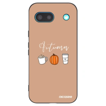 Picasee crna silikonska maskica za Google Pixel 8a - Autumn