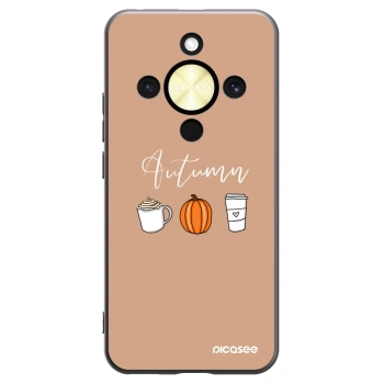 Picasee crna silikonska maskica za Honor Magic8 Lite 5G - Autumn