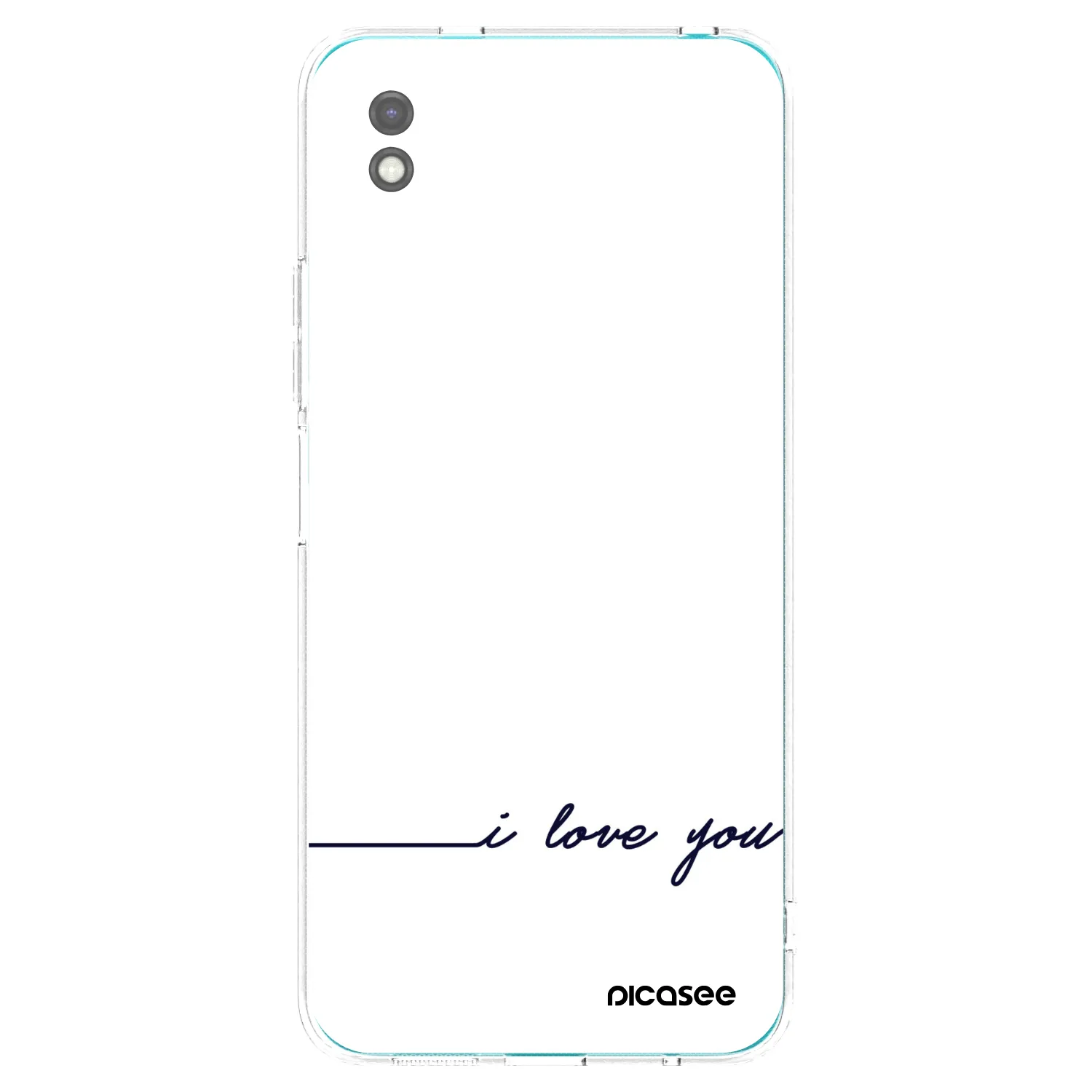 Picasee crna silikonska maskica za Xiaomi Redmi 9A - I love you