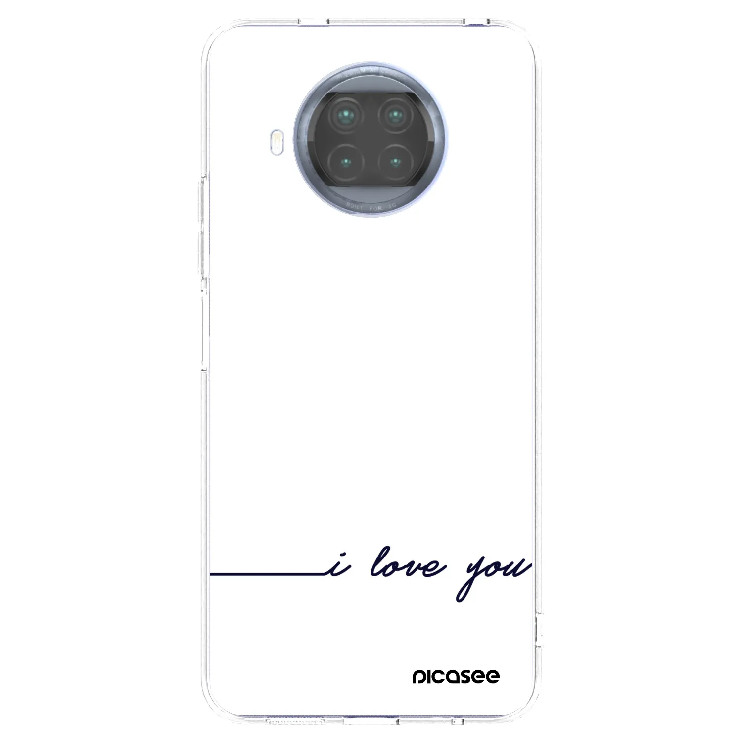 Picasee silikonska prozirna maskica za Xiaomi Mi 10T Lite - I love you
