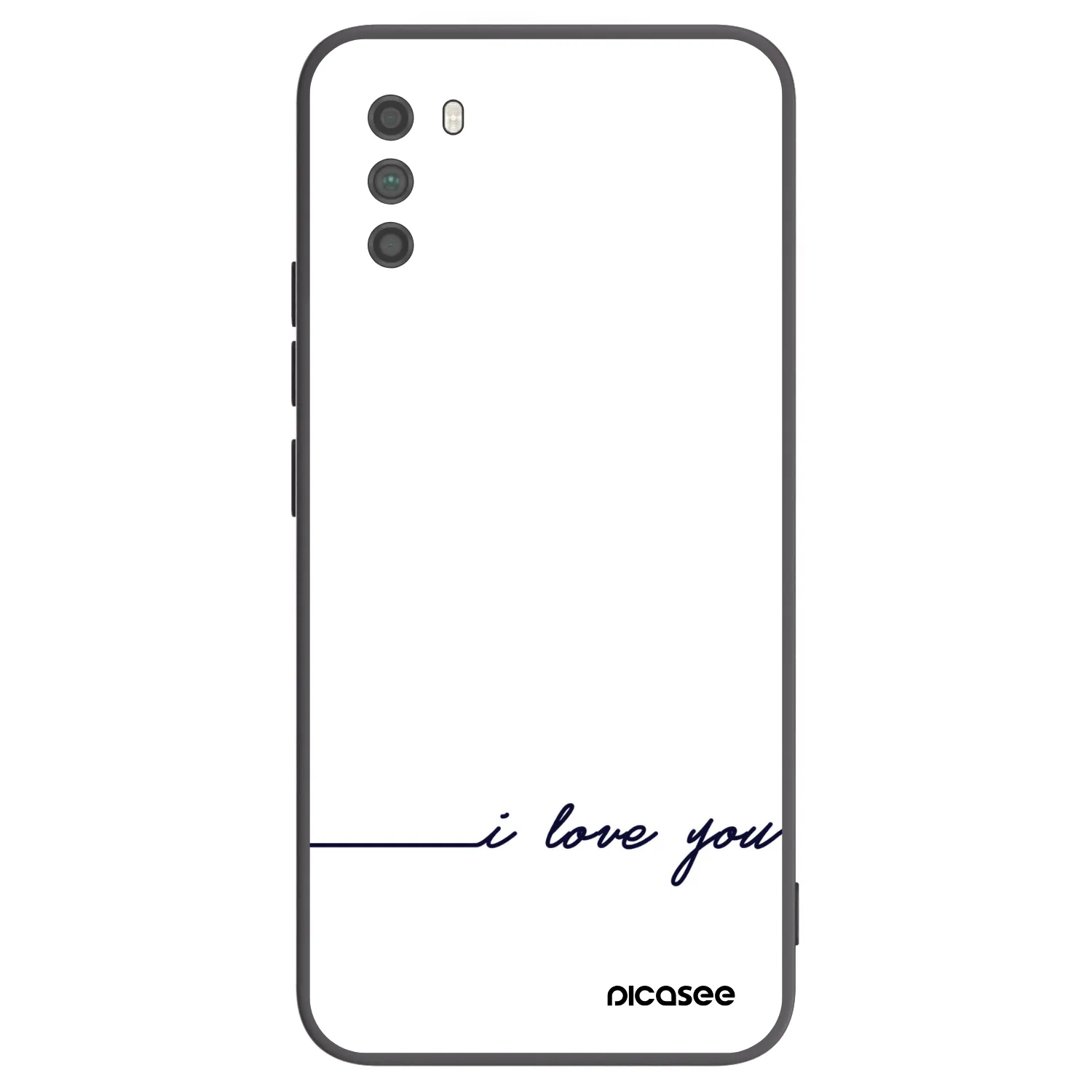 Picasee crna silikonska maskica za Xiaomi Poco M3 - I love you