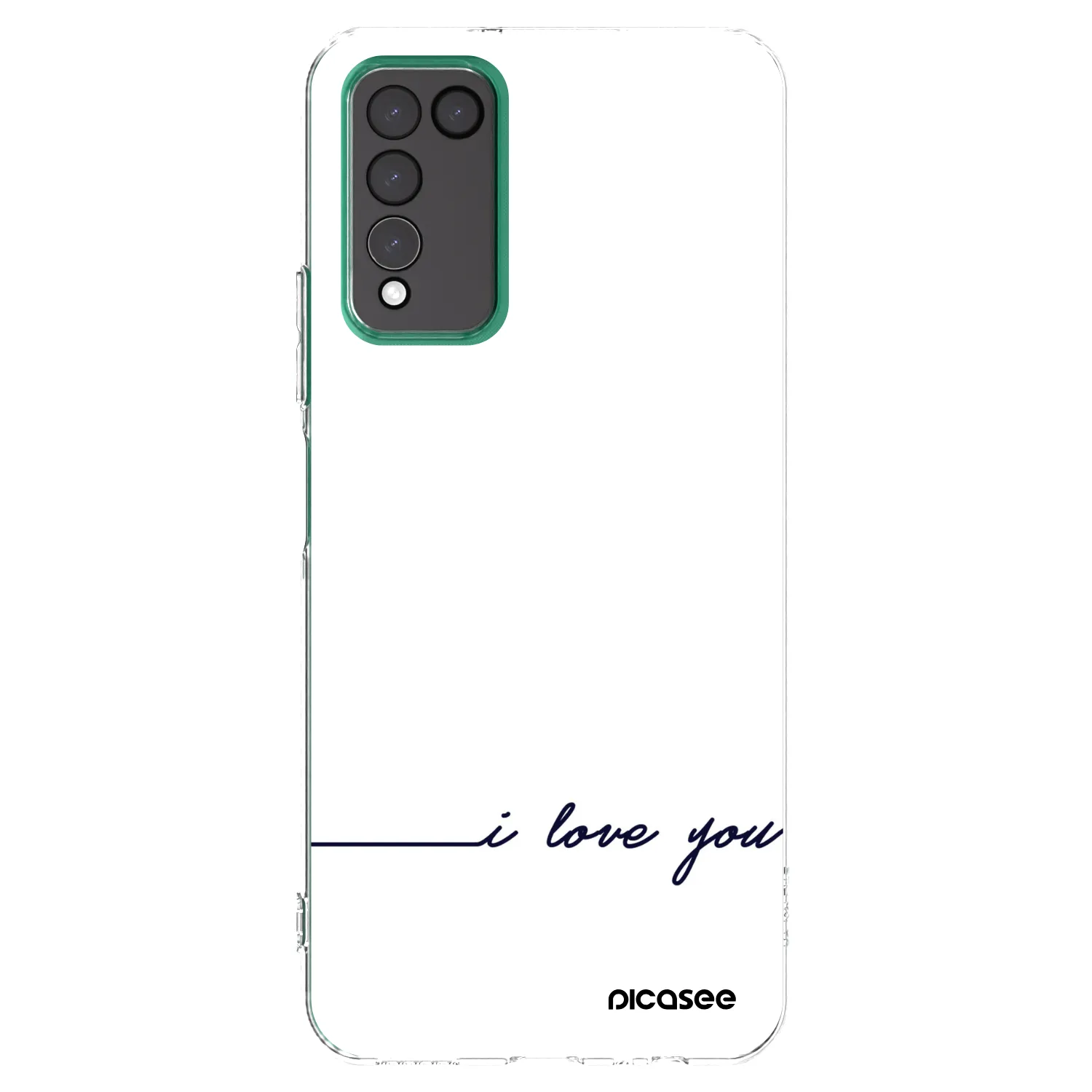 Picasee silikonska prozirna maskica za Honor 10X Lite - I love you