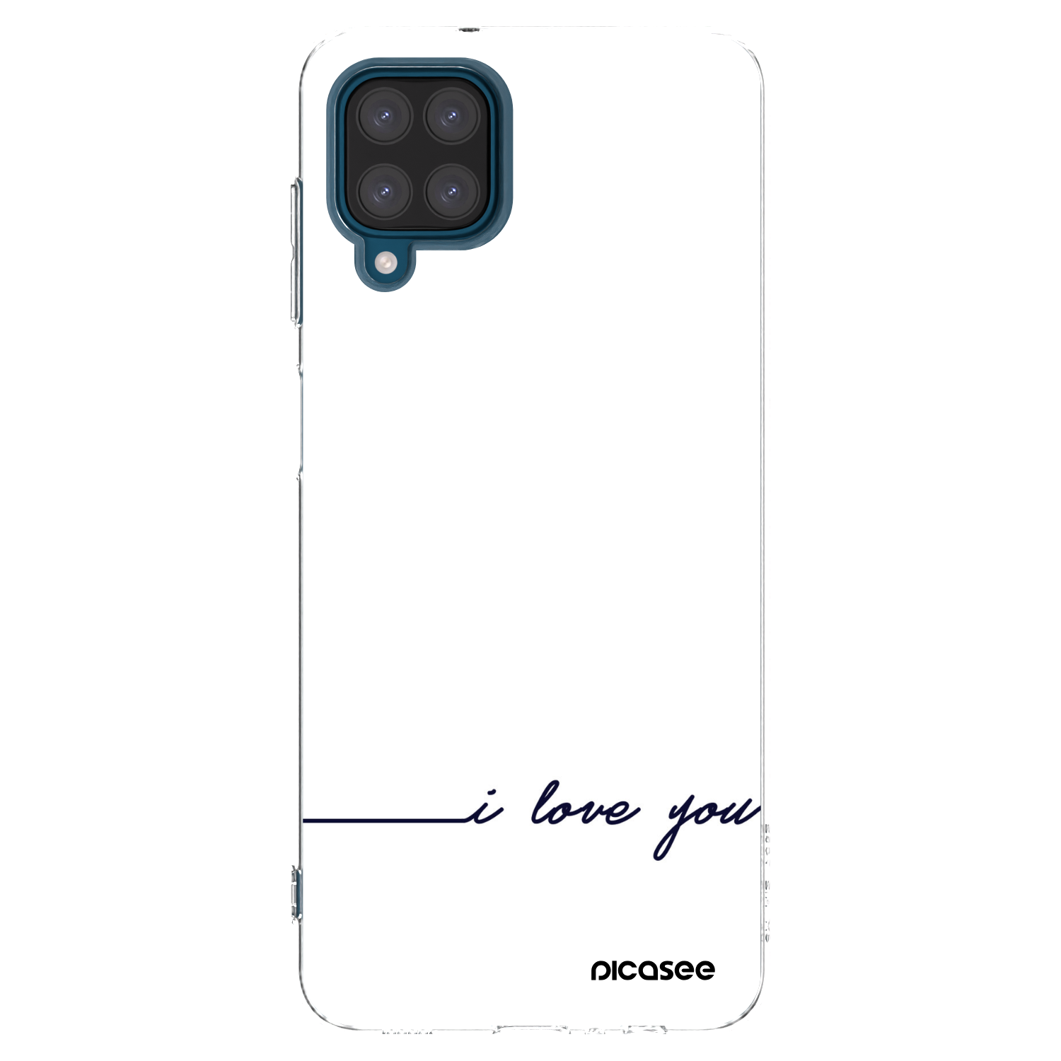 Picasee silikonska prozirna maskica za Samsung Galaxy A12 A125F - I love you