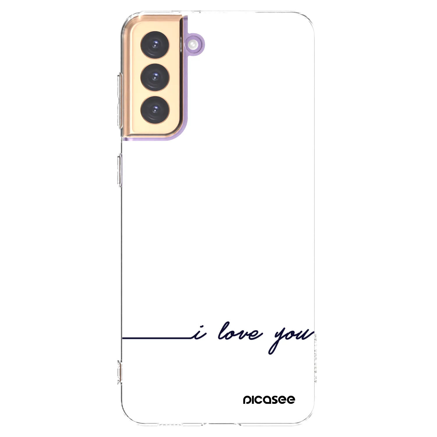 Picasee silikonska prozirna maskica za Samsung Galaxy S21+ 5G G996F - I love you