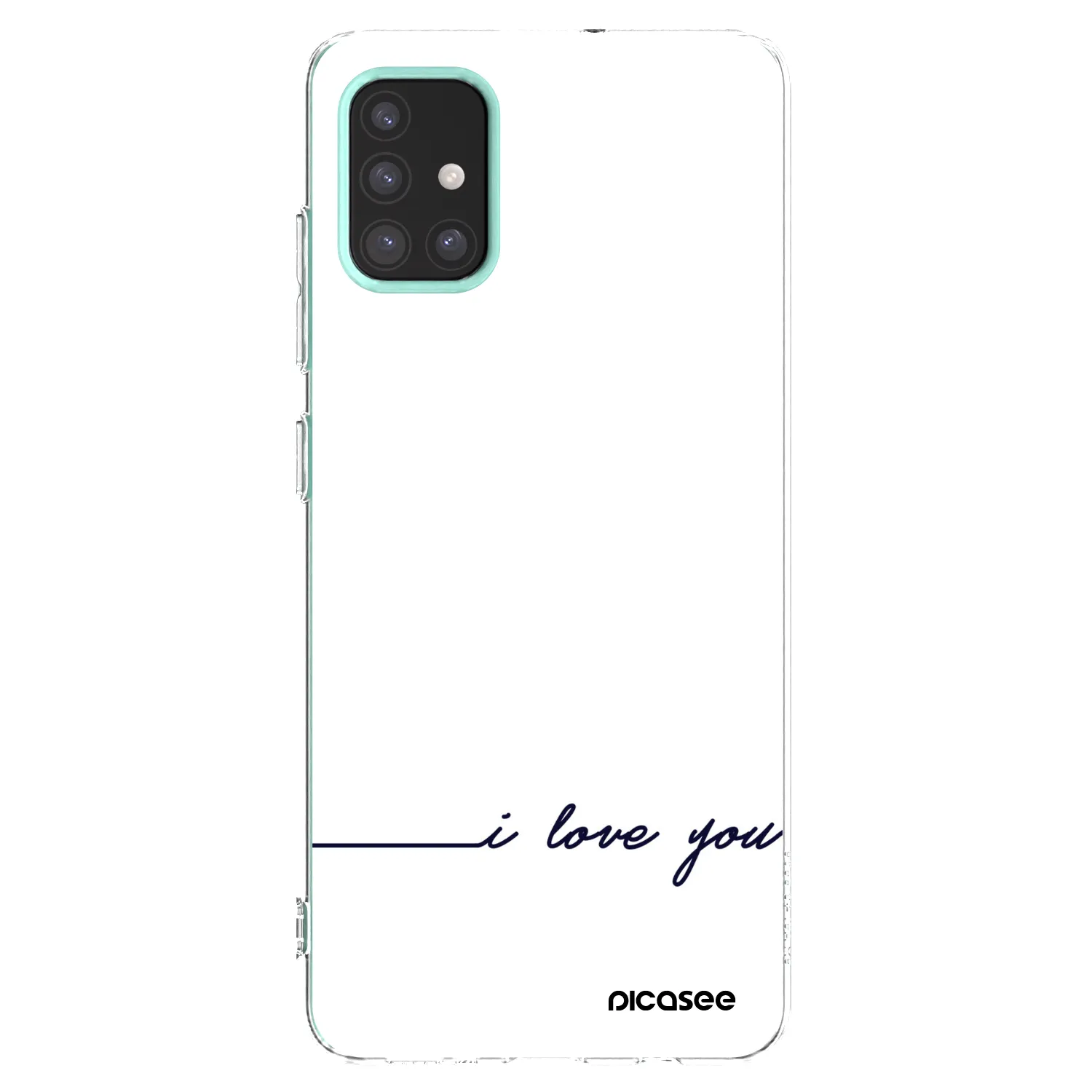 Picasee silikonska prozirna maskica za Samsung Galaxy M31s - I love you