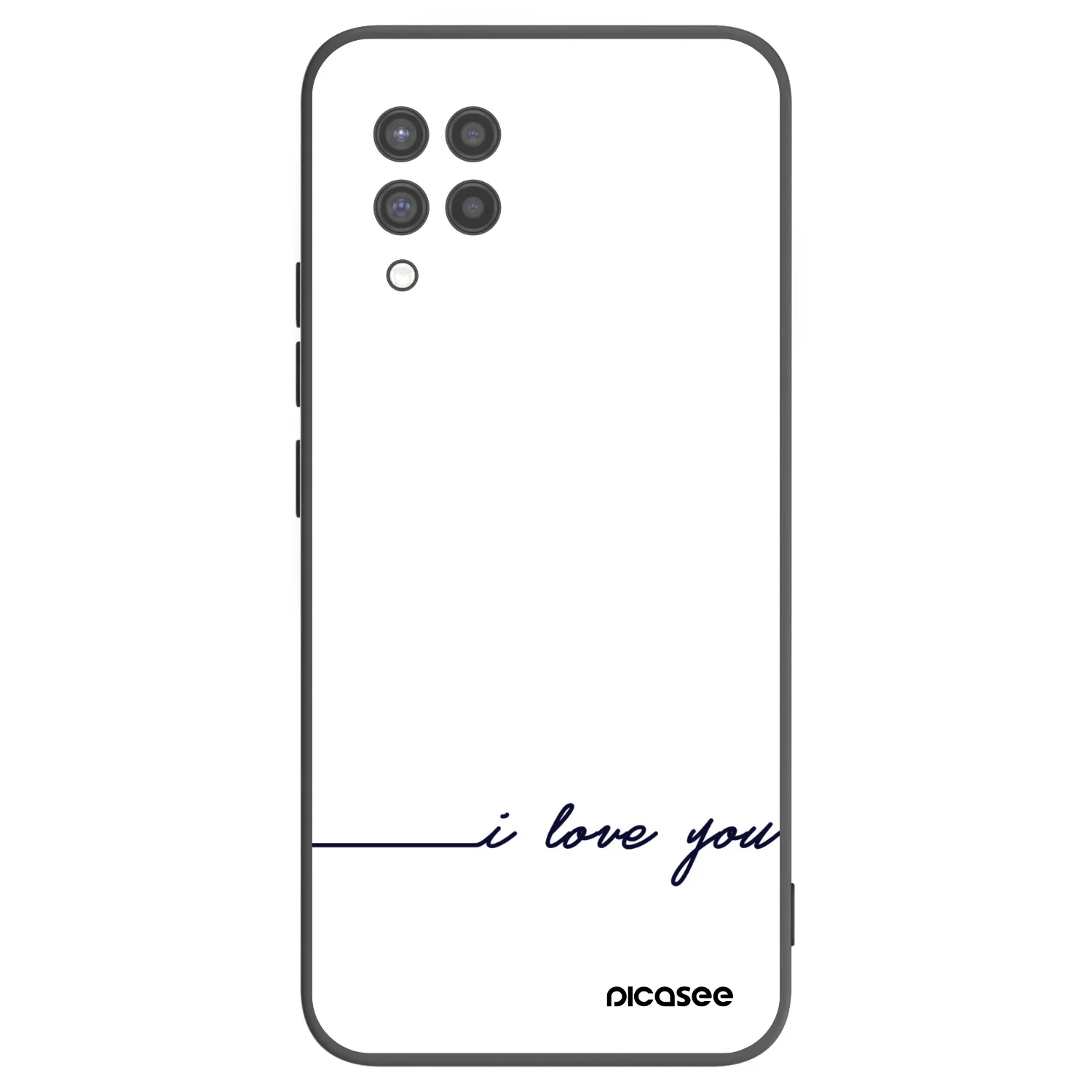 Picasee crna silikonska maskica za Samsung Galaxy A42 A426B - I love you