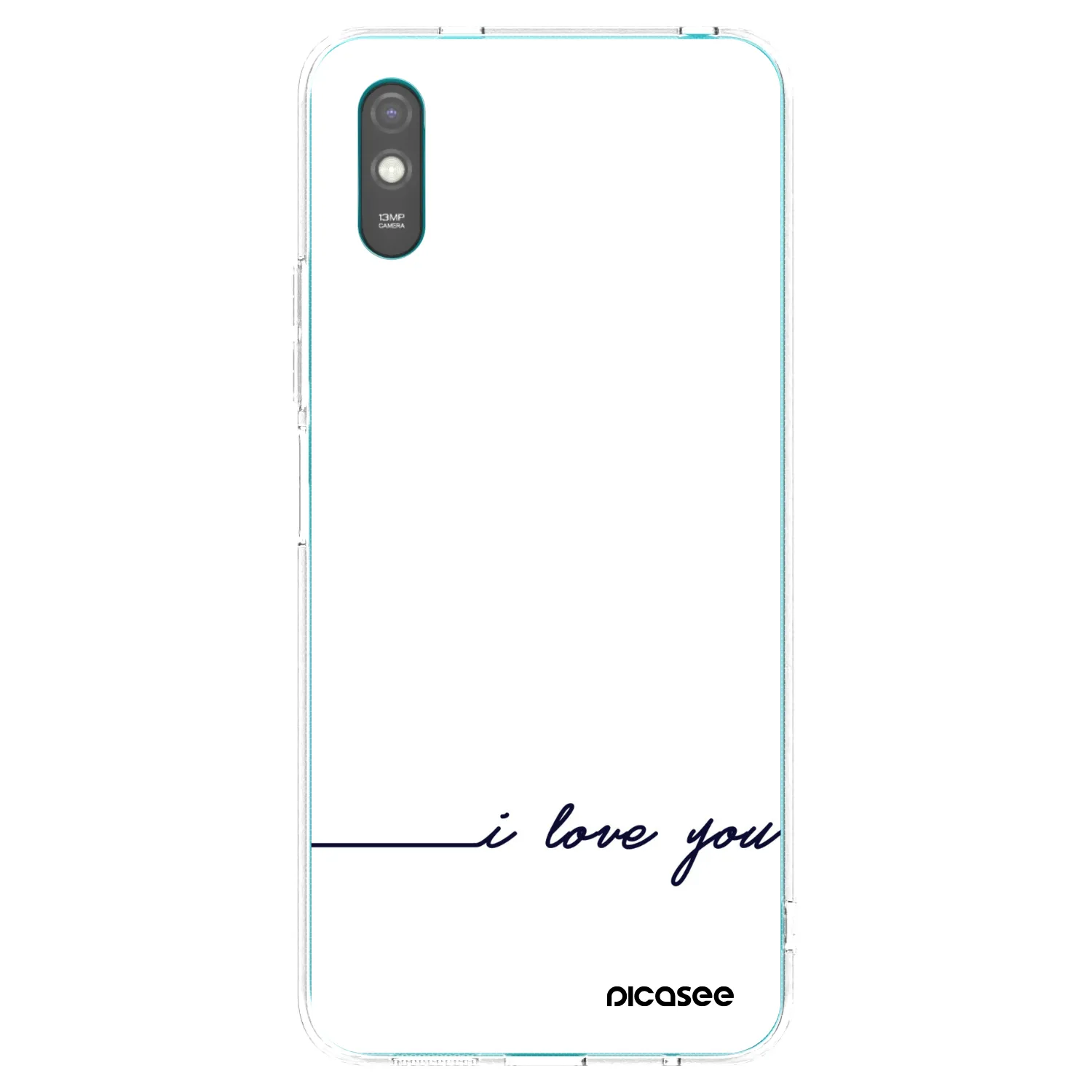 Picasee silikonska prozirna maskica za Xiaomi Redmi 9AT - I love you