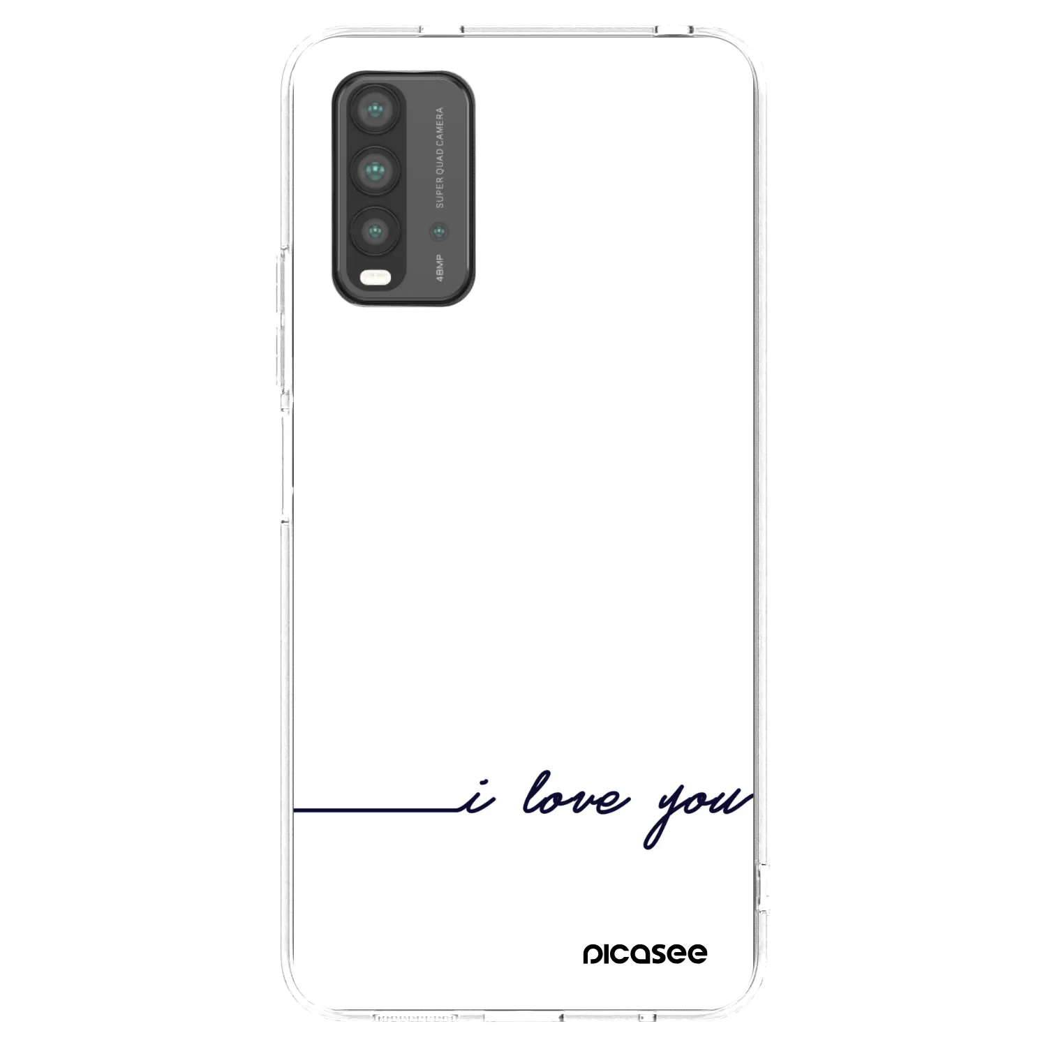 Picasee crna silikonska maskica za Xiaomi Redmi 9T - I love you