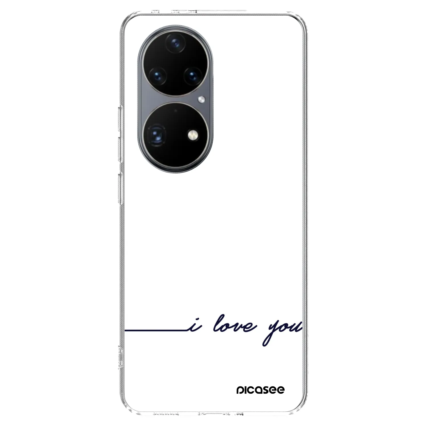 Picasee silikonska prozirna maskica za Huawei P50 - I love you