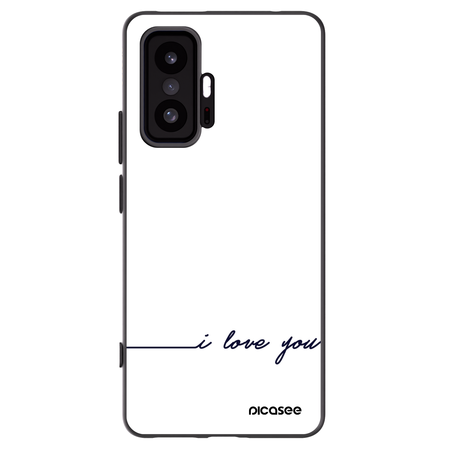 Picasee crna silikonska maskica za Xiaomi 11T - I love you