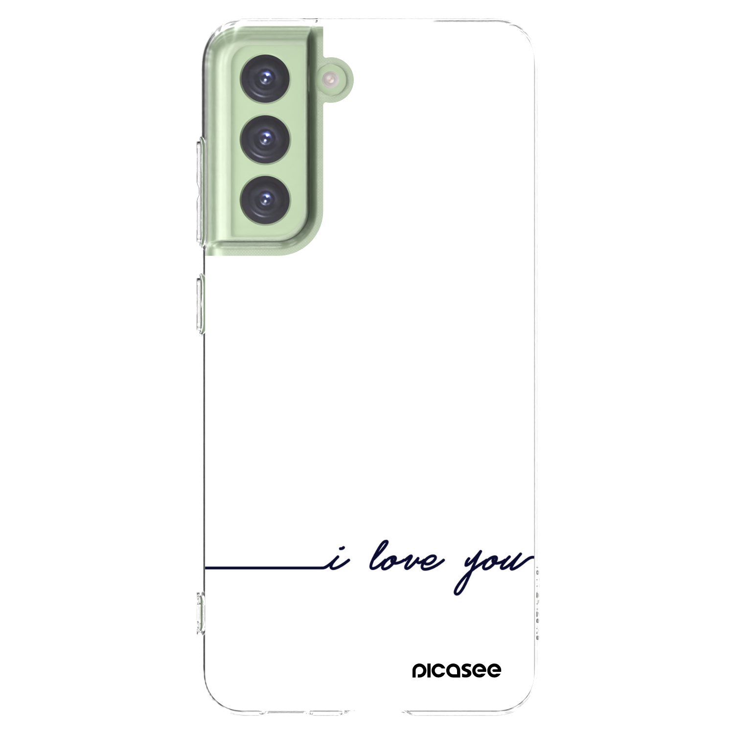 Picasee silikonska prozirna maskica za Samsung Galaxy S21 FE 5G - I love you