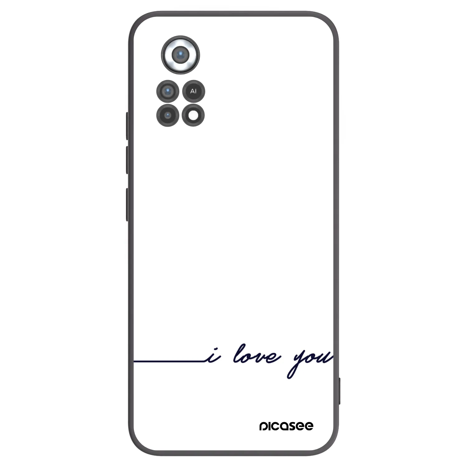 Picasee crna silikonska maskica za Xiaomi Poco X4 Pro 5G - I love you