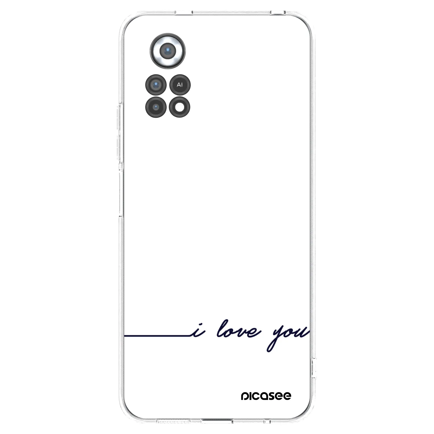 Picasee silikonska prozirna maskica za Xiaomi Poco X4 Pro 5G - I love you