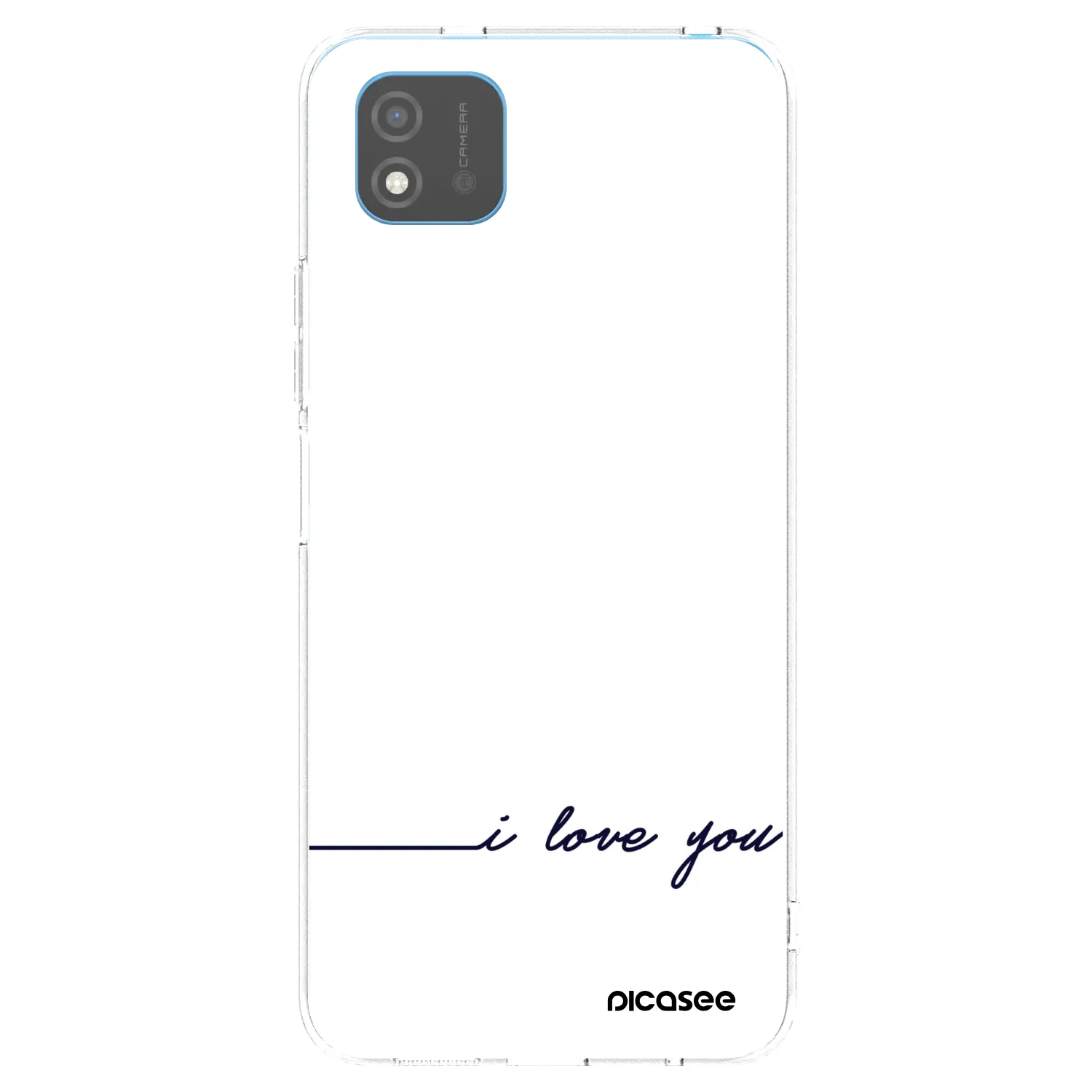 Picasee silikonska prozirna maskica za Realme C11 (2021) - I love you