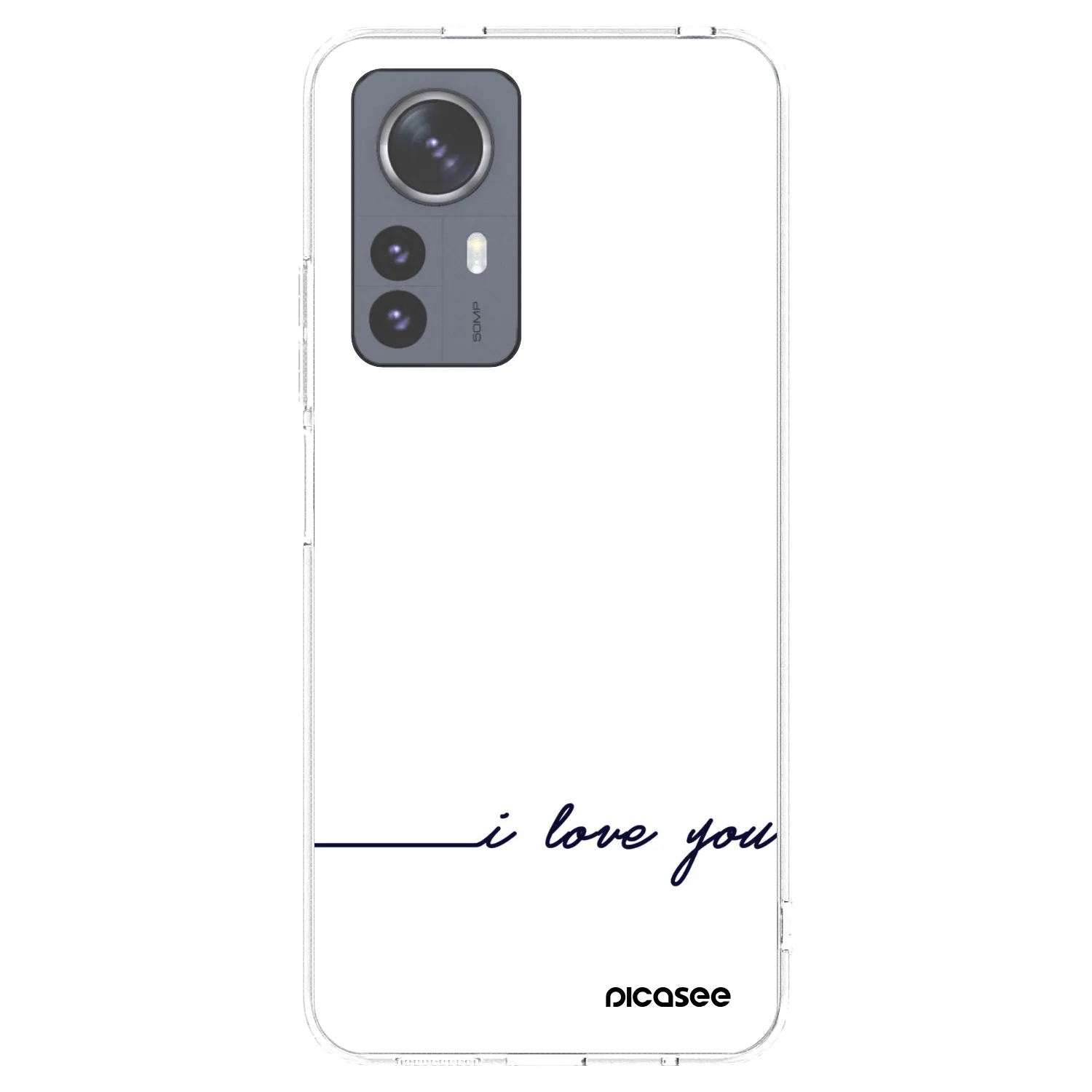 Picasee silikonska prozirna maskica za Xiaomi 12 Pro - I love you