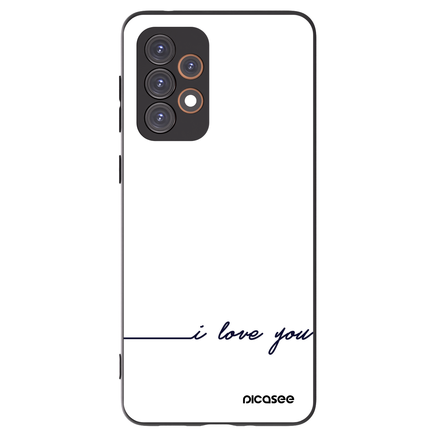 Picasee crna silikonska maskica za Samsung Galaxy A33 5G A336 - I love you