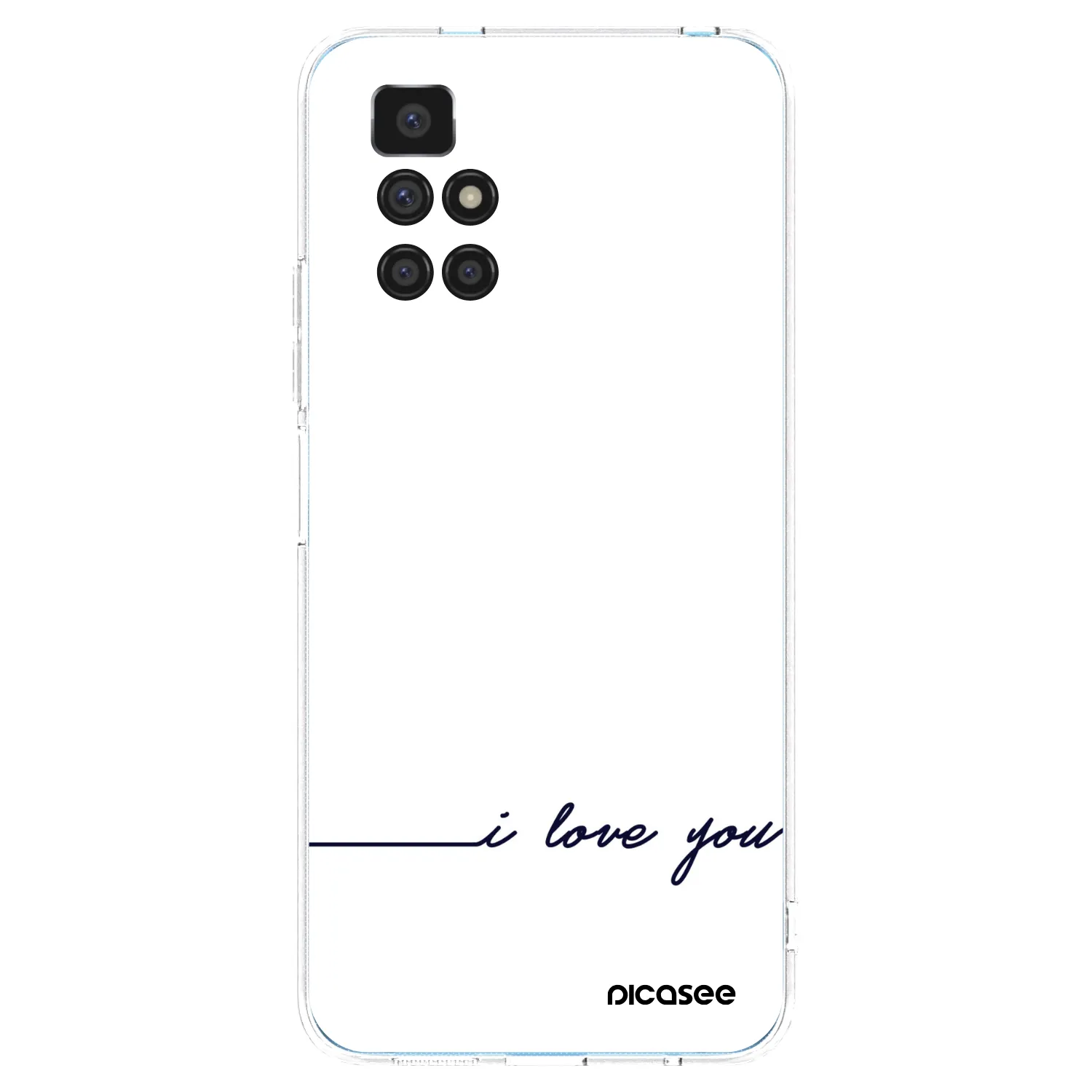 Picasee silikonska prozirna maskica za Xiaomi Redmi 10 (2022) - I love you