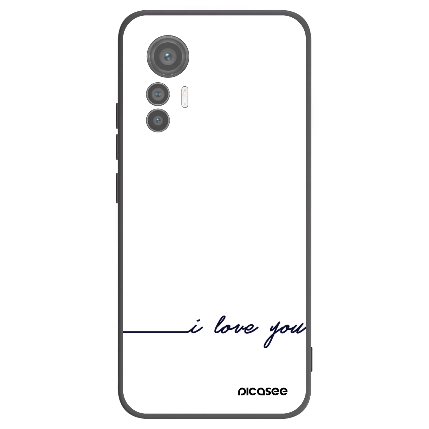 Picasee crna silikonska maskica za Xiaomi 12 Lite - I love you