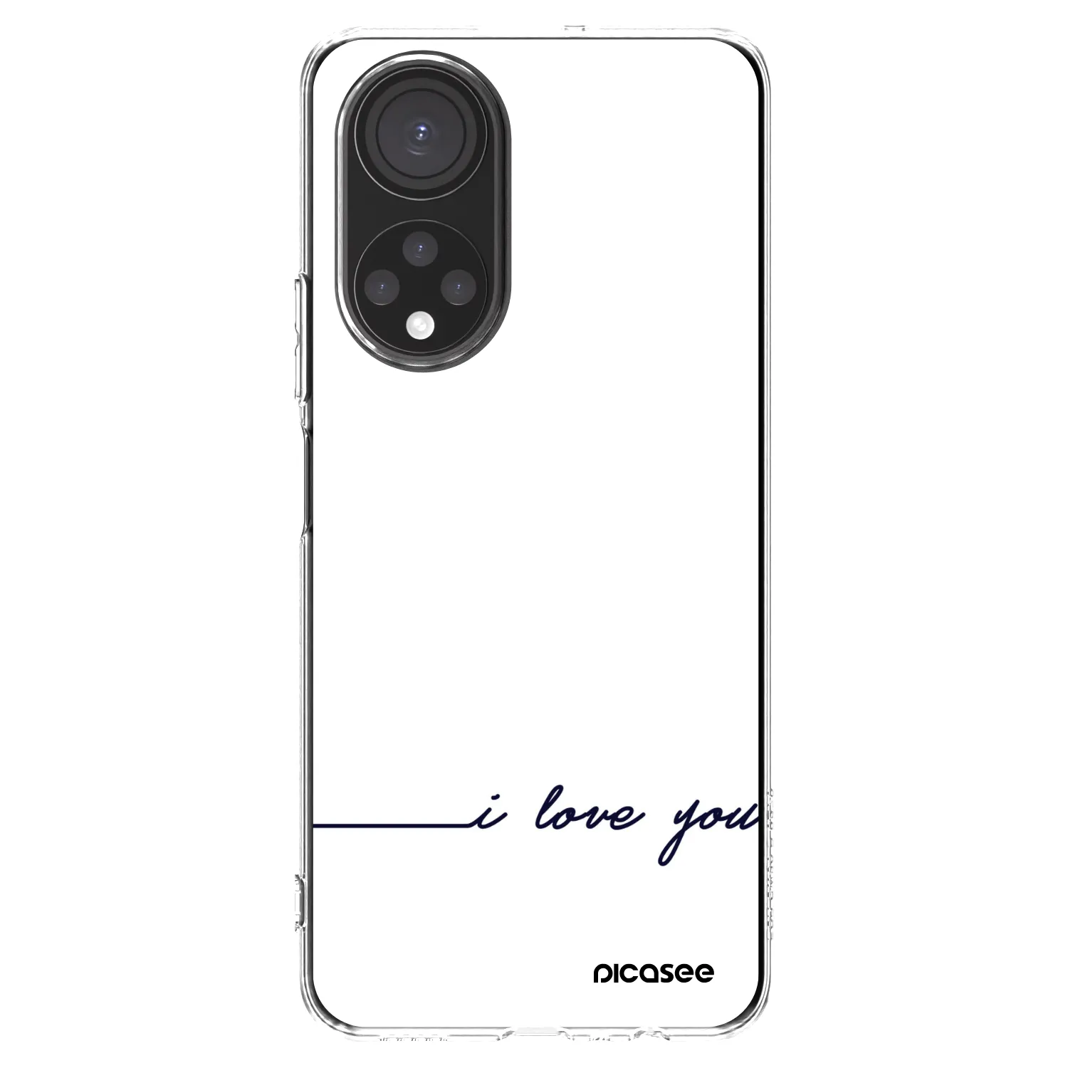 Picasee silikonska prozirna maskica za Honor X7 - I love you