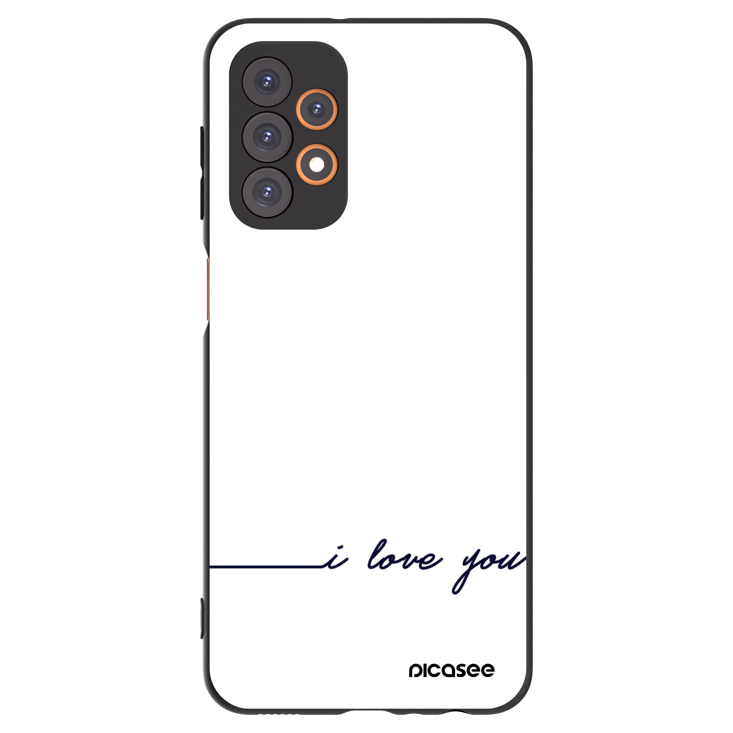 Picasee crna silikonska maskica za Samsung Galaxy A23 A236B 5G - I love you