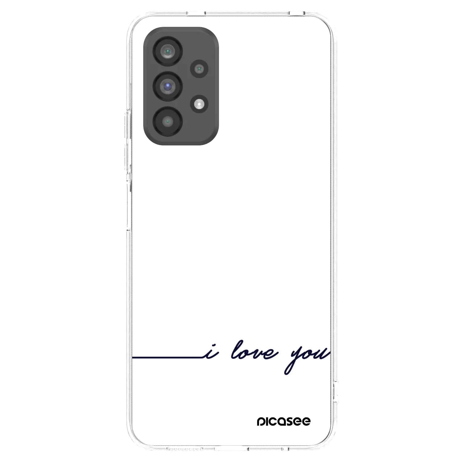 Picasee silikonska prozirna maskica za Samsung Galaxy A73 5G - I love you
