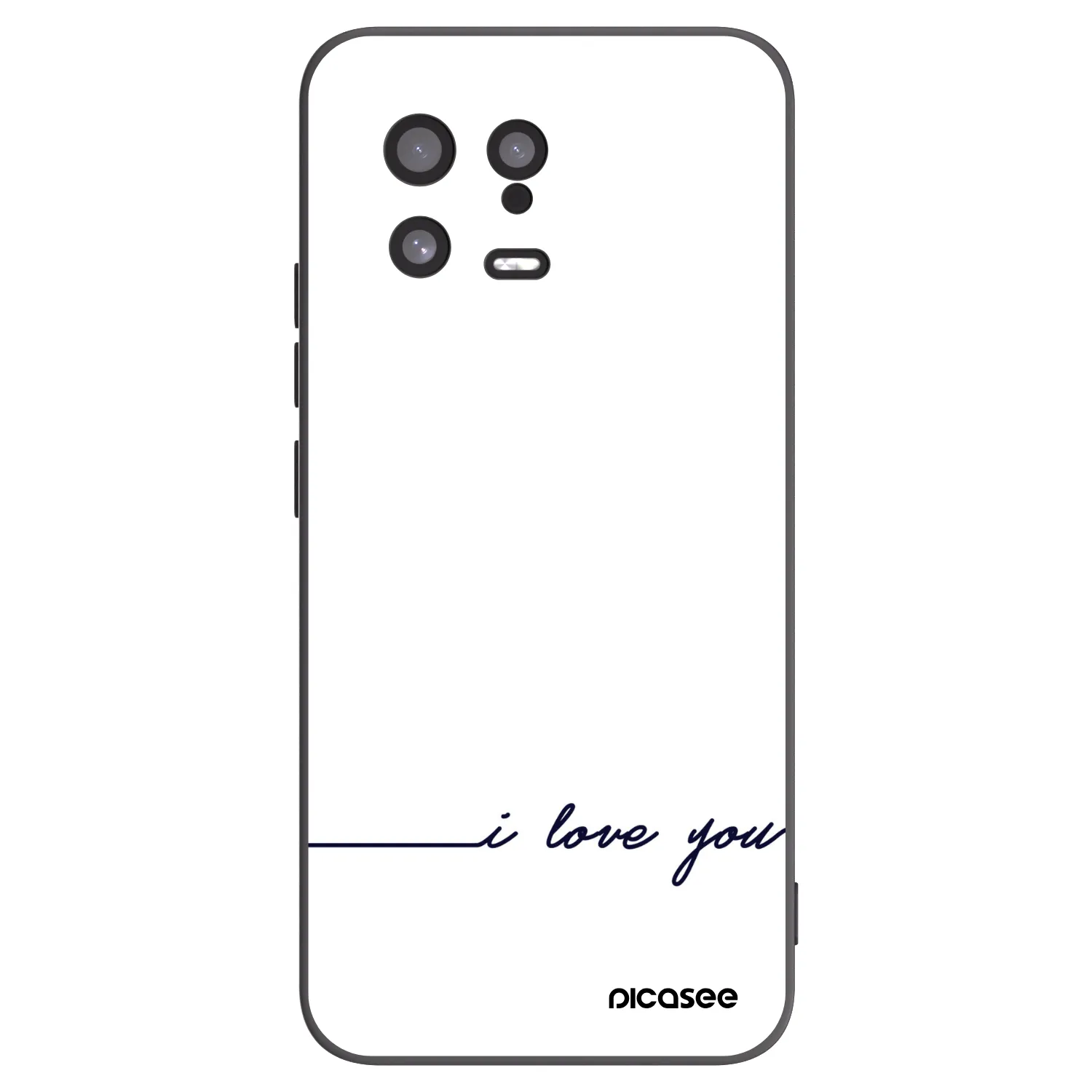 Picasee crna silikonska maskica za Xiaomi 13 - I love you
