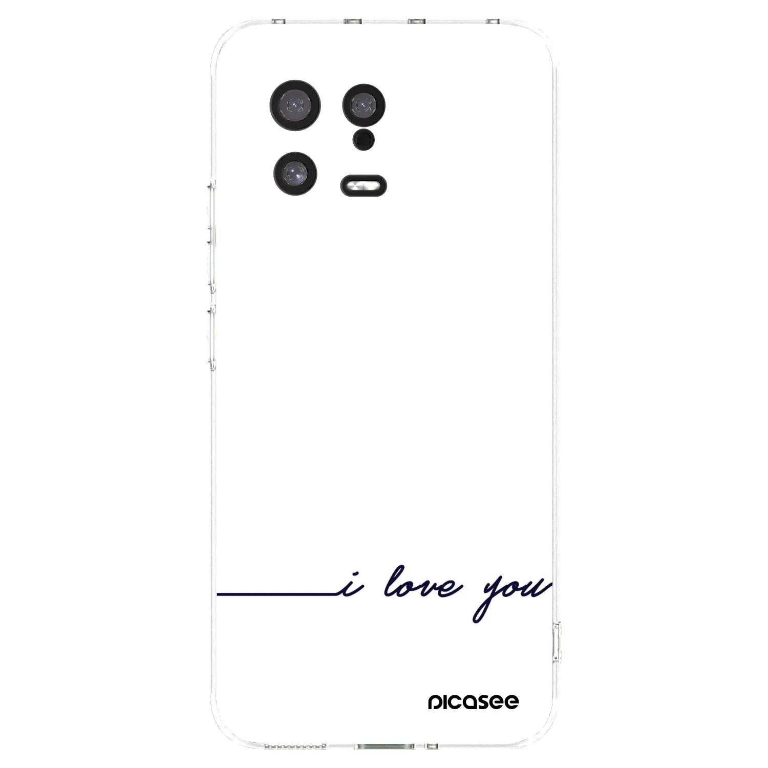 Picasee silikonska prozirna maskica za Xiaomi 13 - I love you