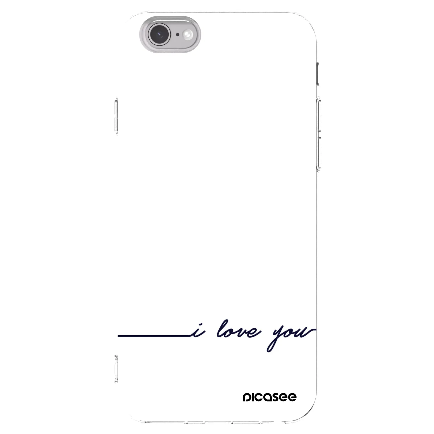 Picasee silikonska prozirna maskica za Apple iPhone 6/6S - I love you