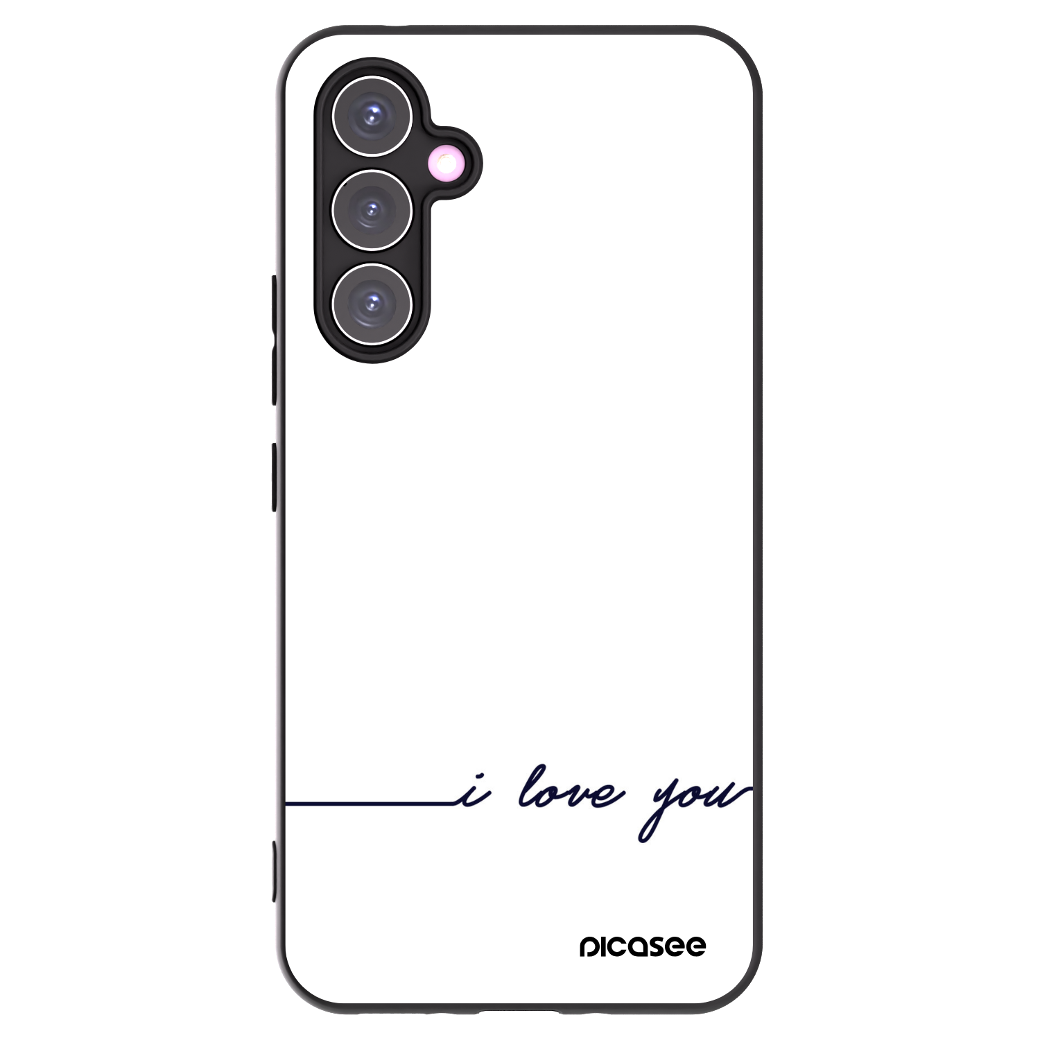 Picasee crna silikonska maskica za Samsung Galaxy A54 5G A546B - I love you