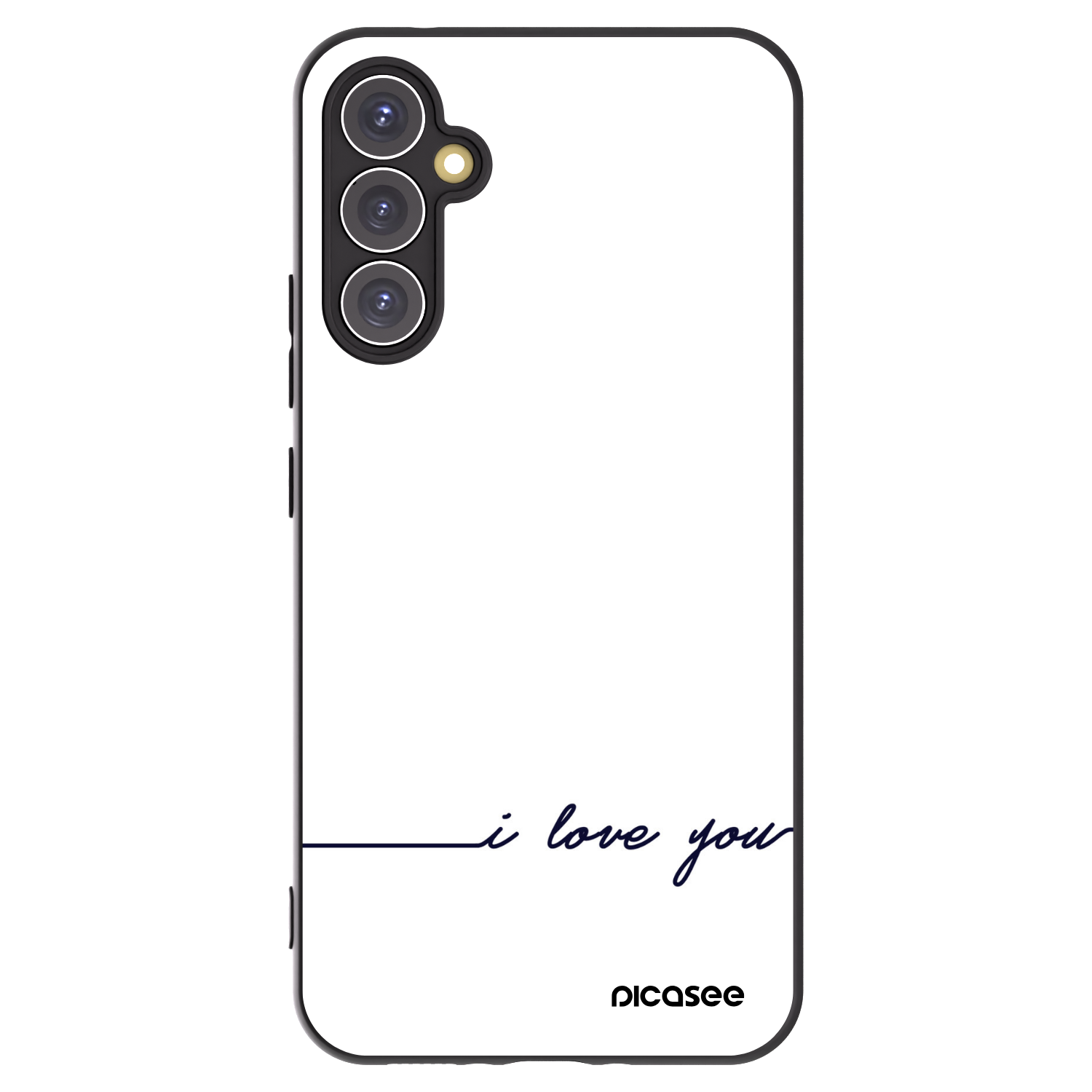 Picasee crna silikonska maskica za Samsung Galaxy A34 5G A346B - I love you