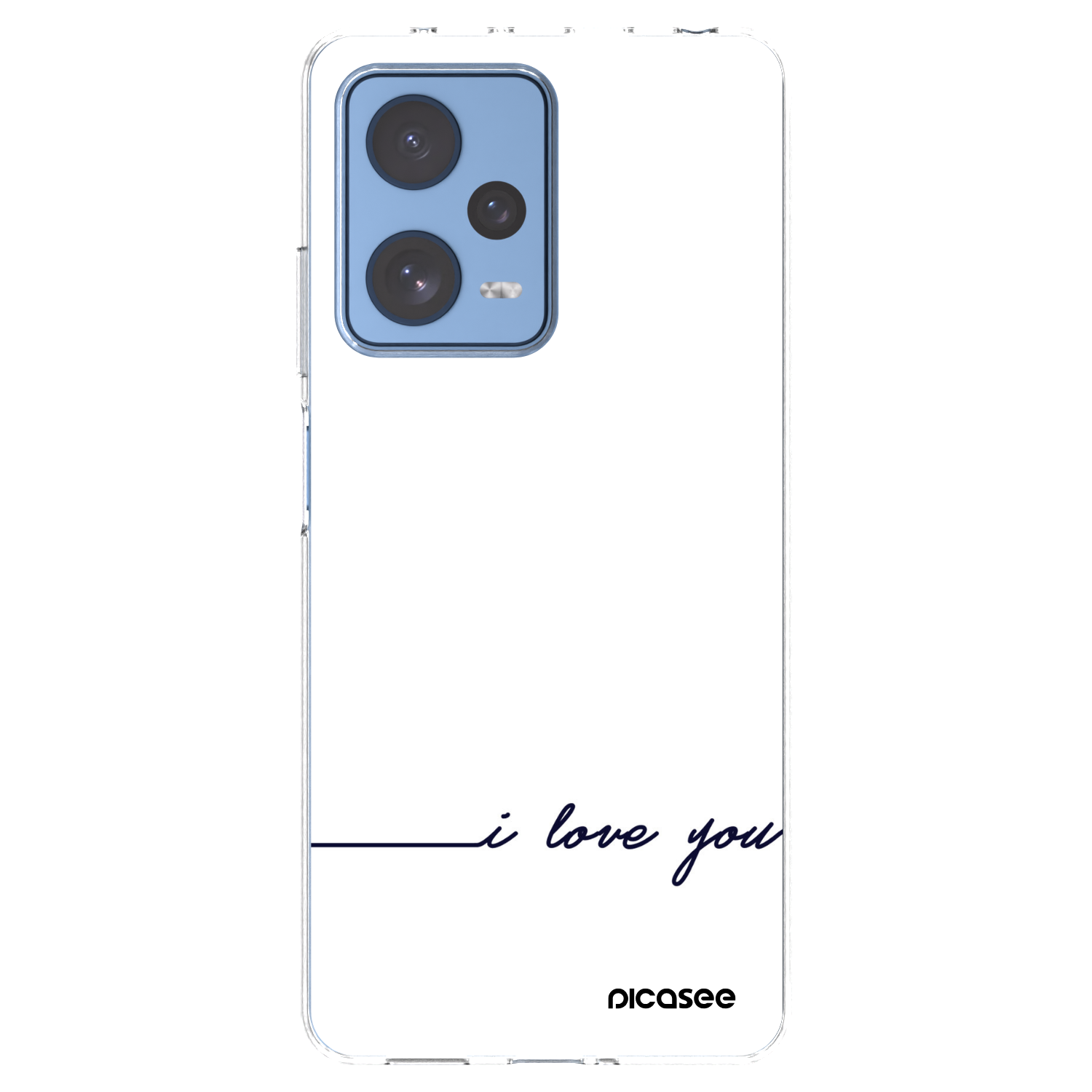 Picasee silikonska prozirna maskica za Xiaomi Redmi Note 12 Pro 5G - I love you