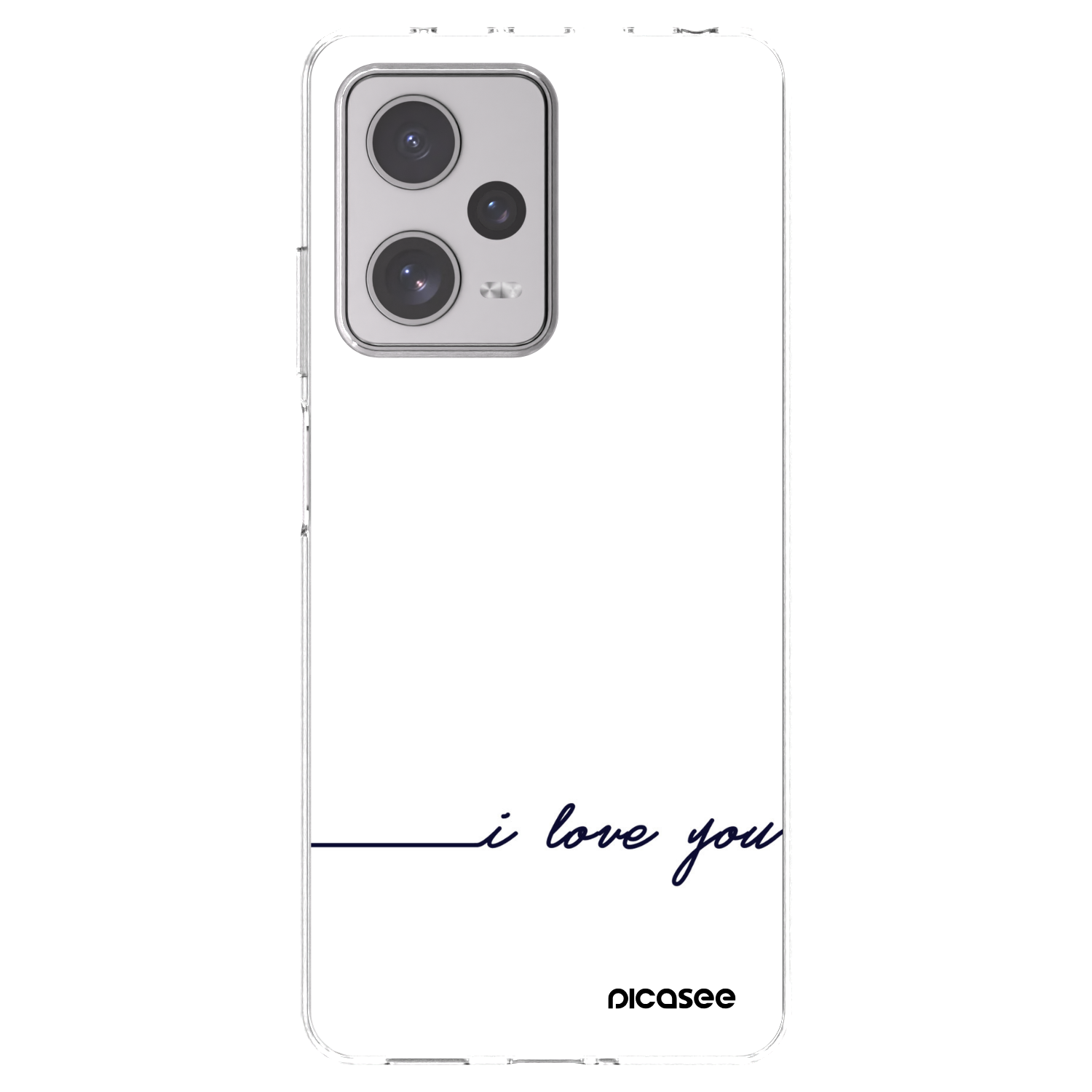 Picasee silikonska prozirna maskica za Xiaomi Redmi Note 12 Pro+ 5G - I love you