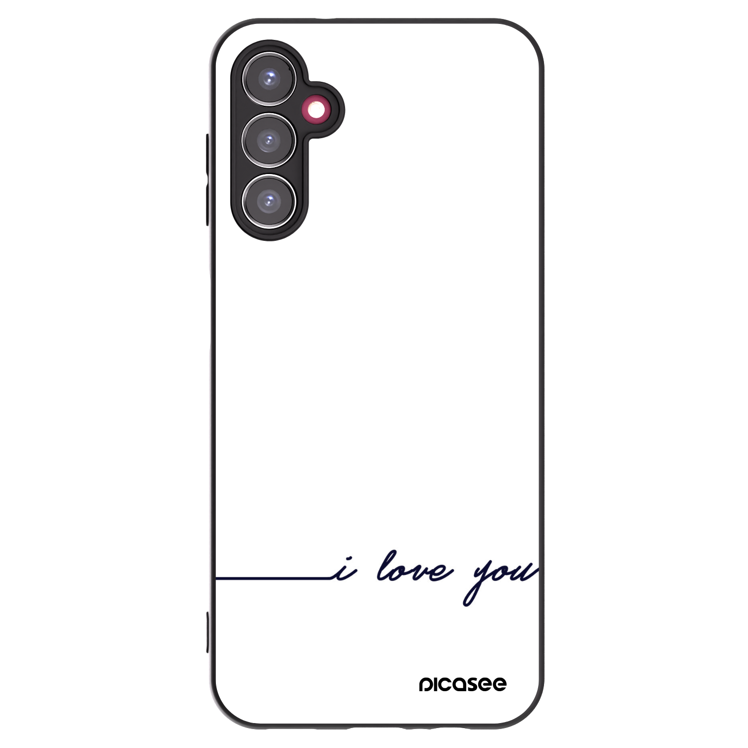 Picasee crna silikonska maskica za Samsung Galaxy A14 4G A145R - I love you