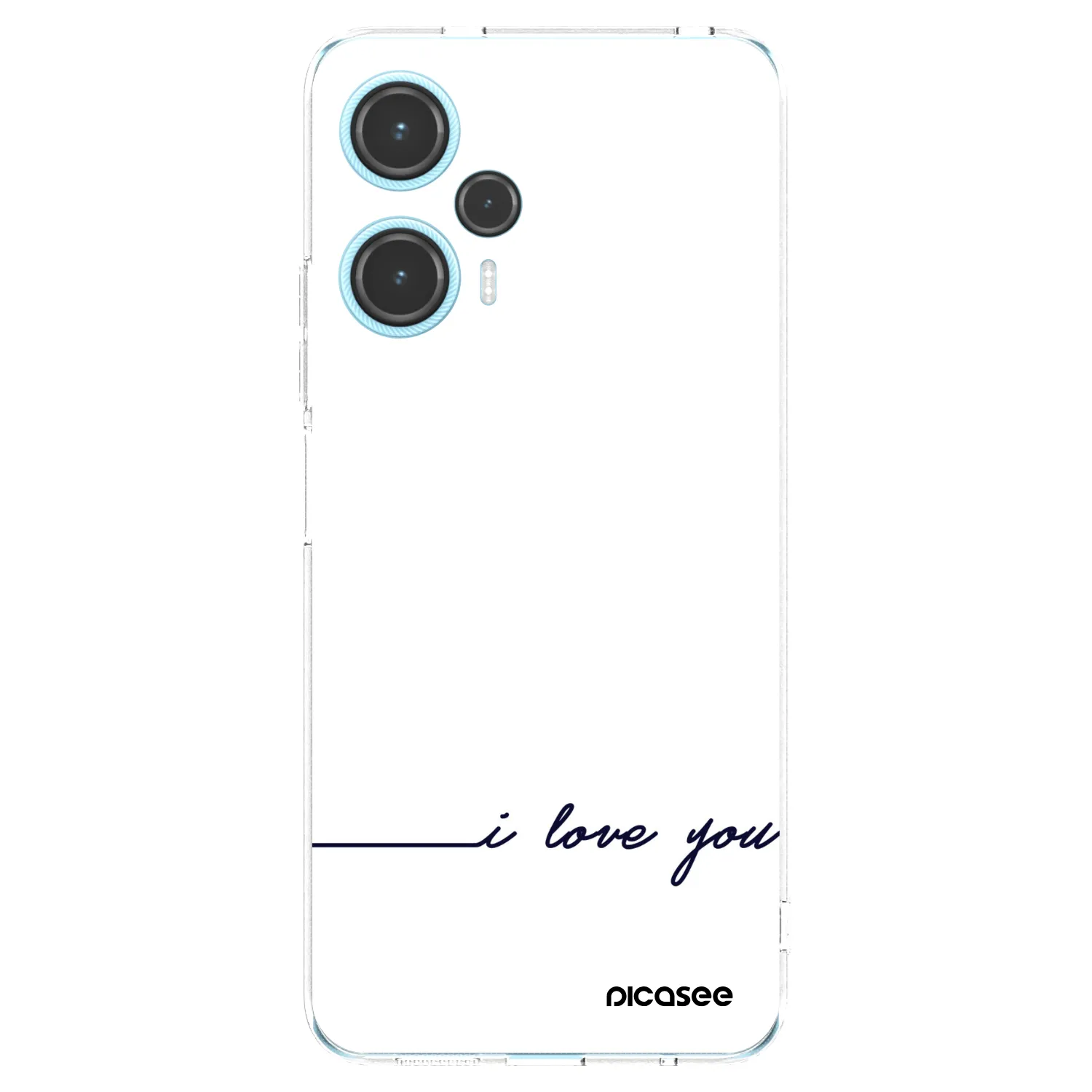 Picasee silikonska prozirna maskica za Xiaomi Poco F5 - I love you