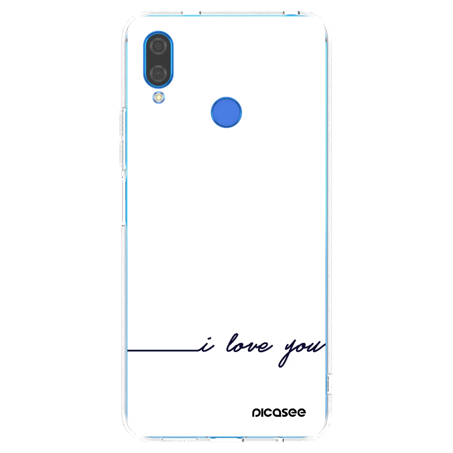 Picasee silikonska prozirna maskica za Huawei Nova 3 - I love you
