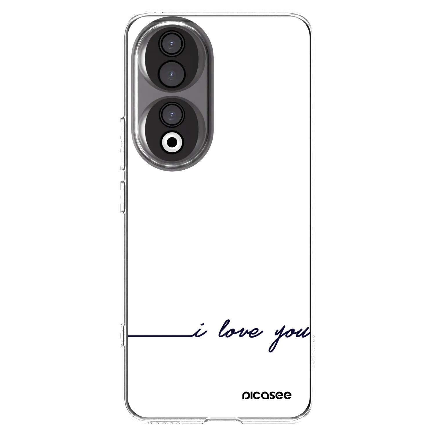Picasee silikonska prozirna maskica za Honor 90 5G - I love you