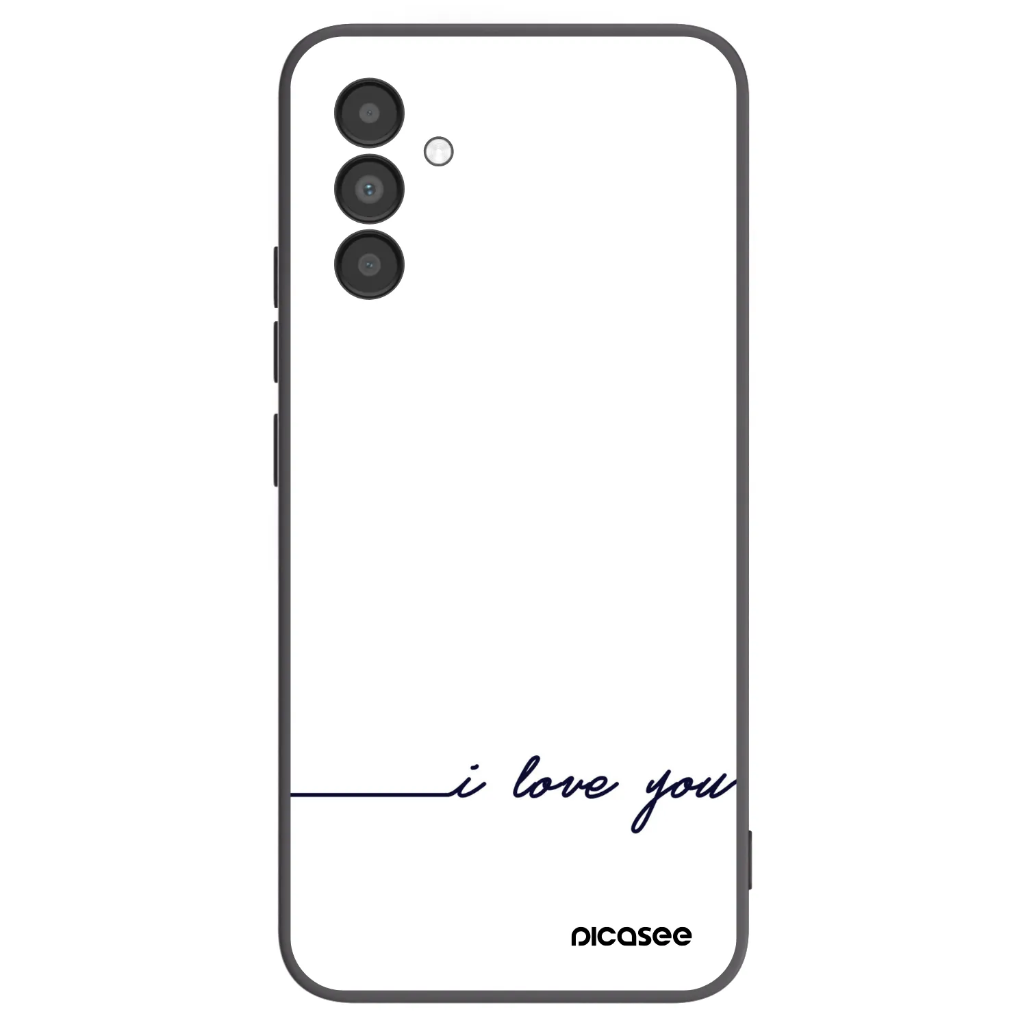 Picasee crna silikonska maskica za Samsung Galaxy A04s A047F - I love you