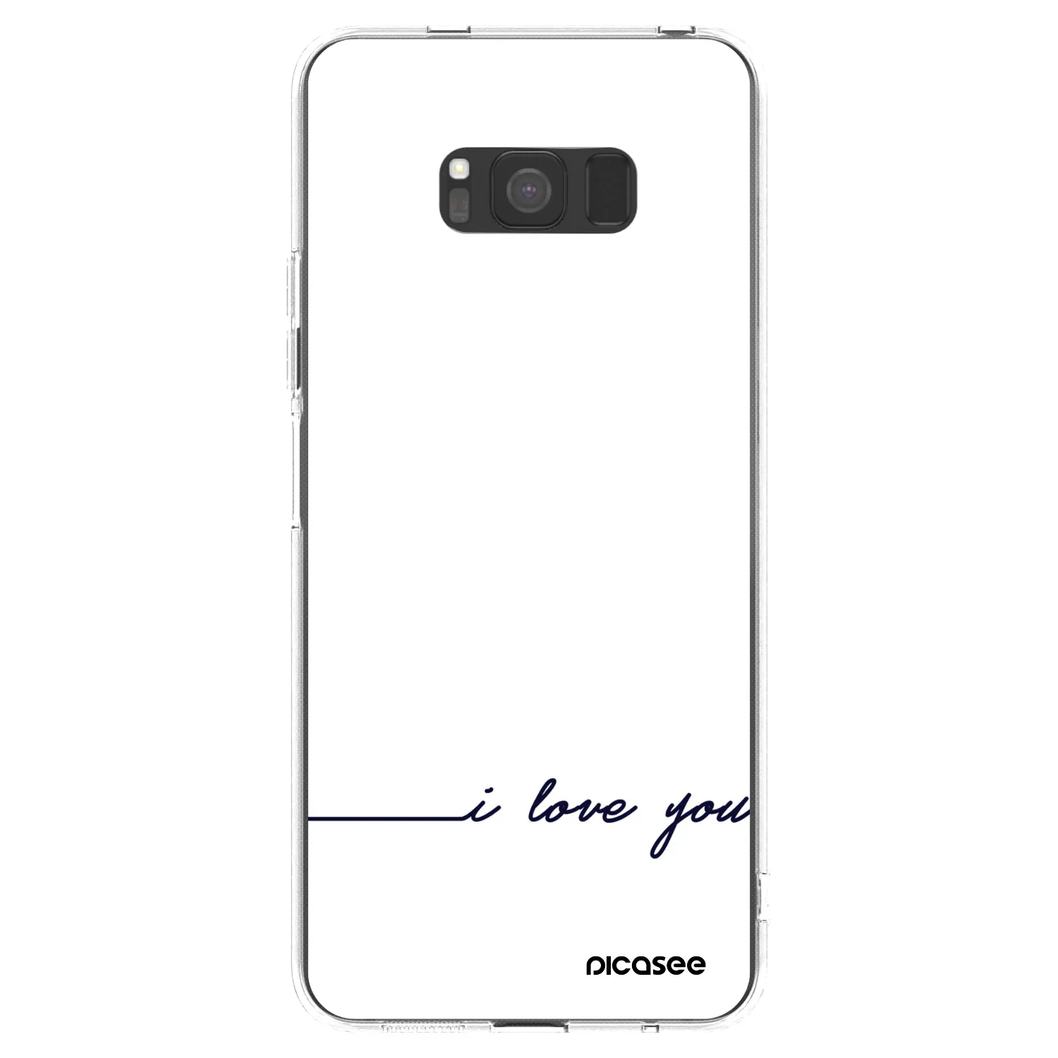 Picasee silikonska prozirna maskica za Samsung Galaxy S8 G950F - I love you